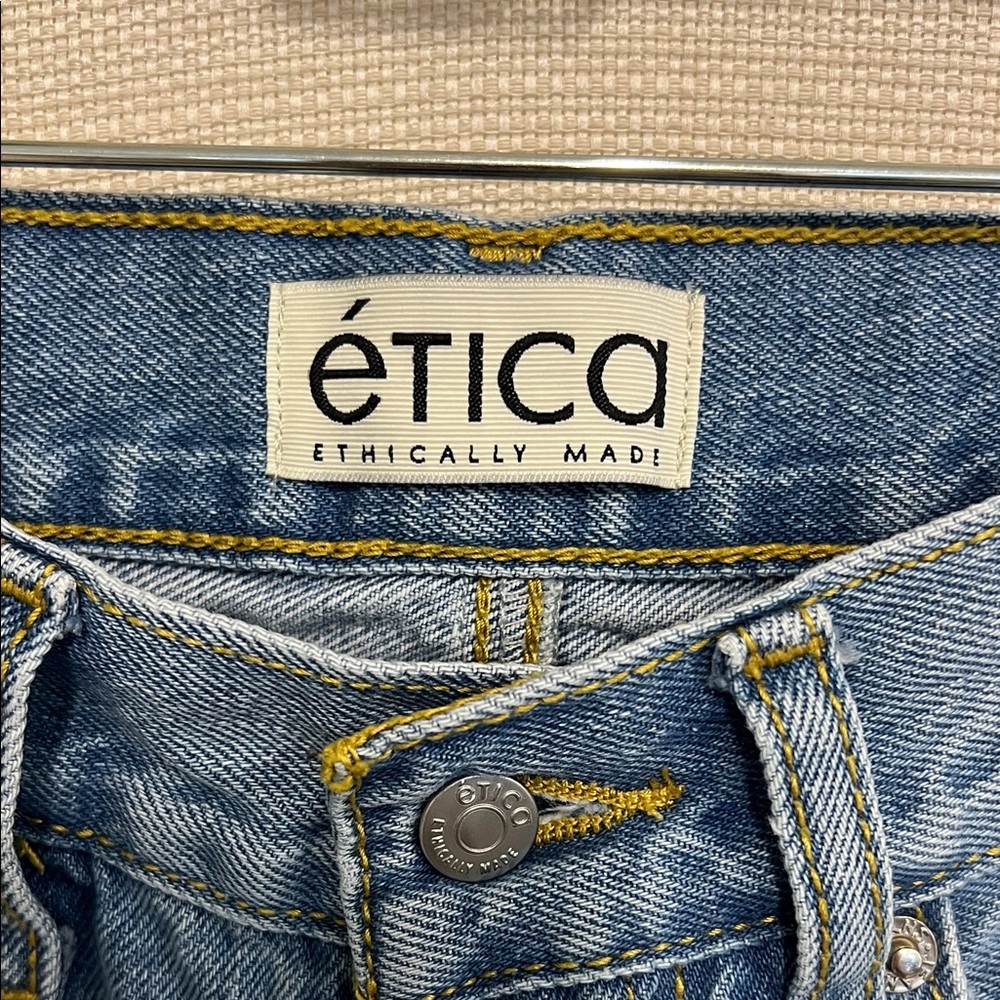 Etica Men's Classic Denim Straight Jeans - Picture 3 of 4